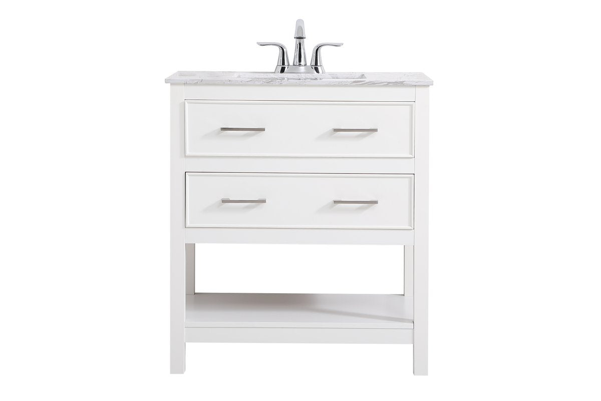 VF90130WH 30" Single Bathroom Vanity in White