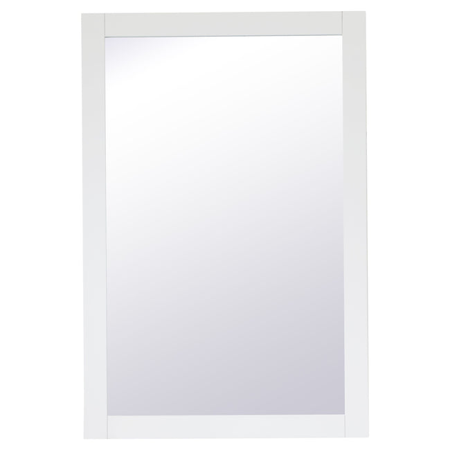 VM22436WH Aqua 24" x 36" Framed Rectangular Mirror in White