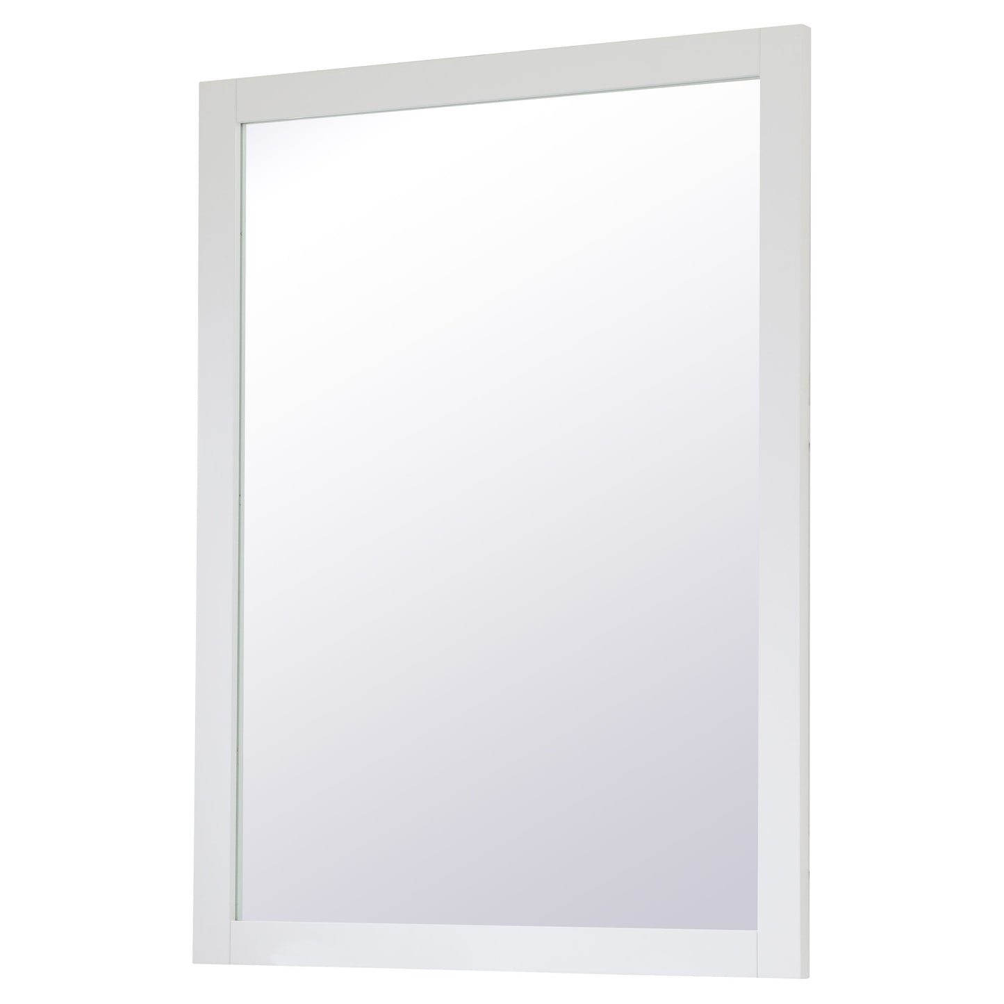 VM24836WH Aqua 48" x 36" Framed Rectangular Mirror in White