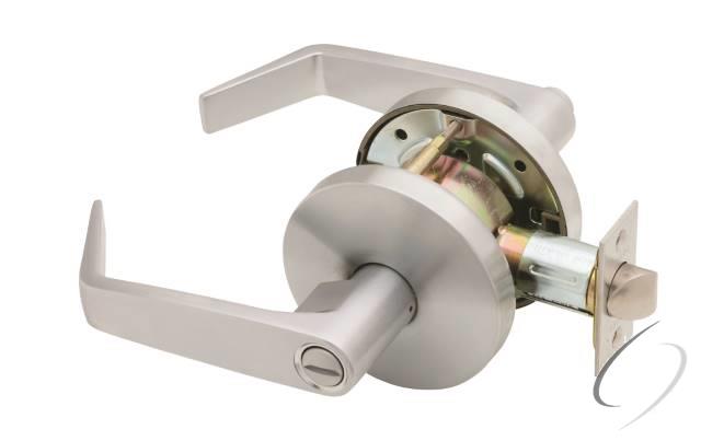 W Series Privacy Dane Lever Lock with 30206 Latch 30148 Strike Satin Chrome Finish