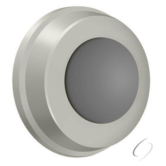 WB100U15 Flush Bumper 1" Diameter; Satin Nickel Finish