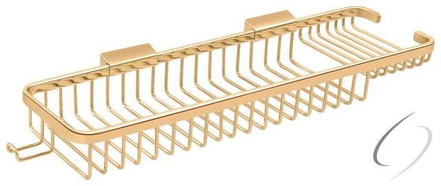 WBR1850HCR003 Wire Basket; 17-1/2" Rect/Com with Hook; Lifetime Brass Finish