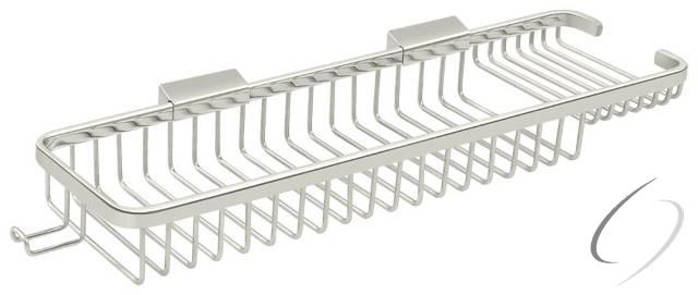 WBR1850HU14 Wire Basket; 17-1/2" Rect/Com with Hook; Bright Nickel Finish