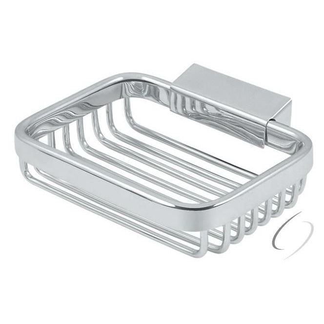 WBR4535U26 Wire Basket; 4-1/2" Rectangular Soap Holder; Bright Chrome Finish