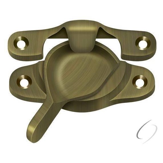 WLS9U5 Window Sash Lock; 1-1/16" x 3"; Antique Brass Finish