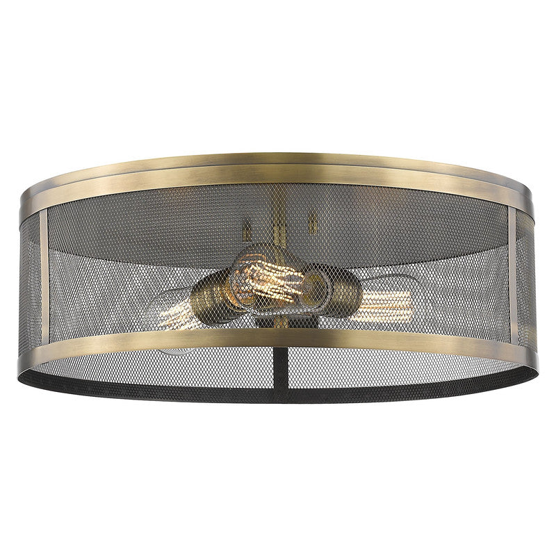 Z-Lite 331F18 - Meshsmith 3 Light 18" Flush Mount