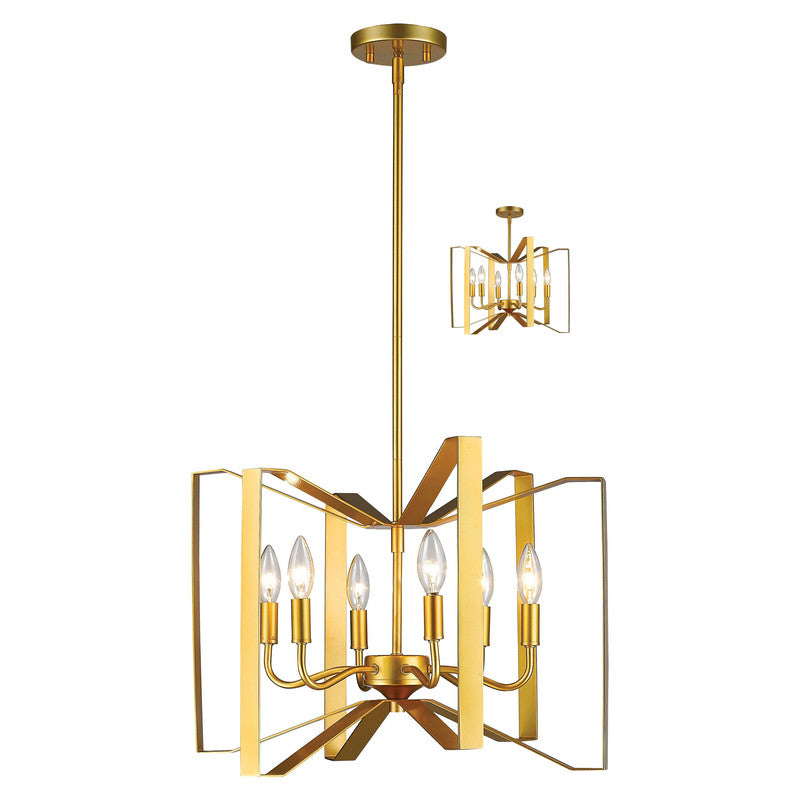 Z-Lite 4000P - Marsala 6 Light 20" Pendant