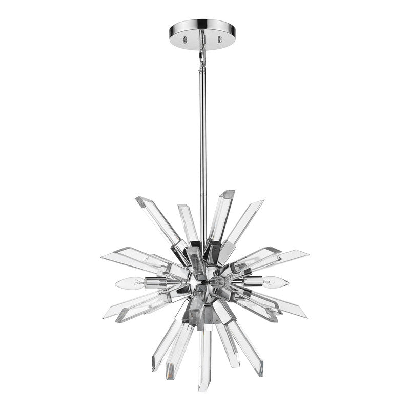 4003-4 - Burst 4 Light 21" Chandelier