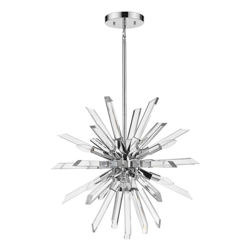 4003-6 - Burst 6 Light 25" Chandelier