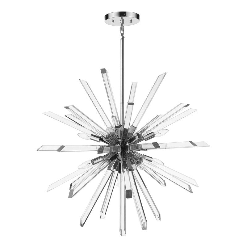 4003-8 - Burst 8 Light 33" Chandelier