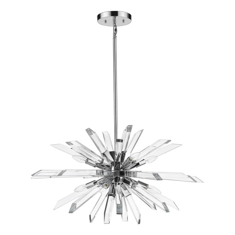 4003-8L - Burst 8 Light 33" Chandelier