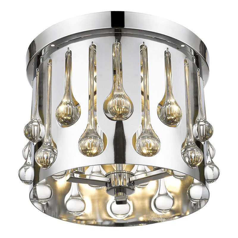 453RF13 - Oberon 3 Light 13" Flush Mount