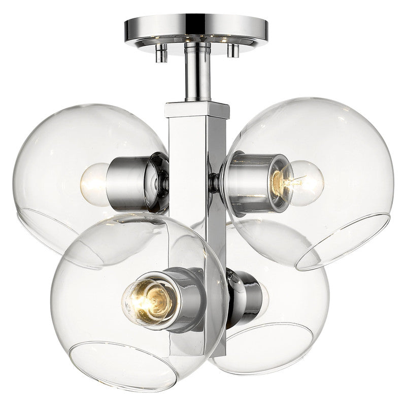 Z-Lite 455SF - Marquee 4 Light 14" Flush Mount