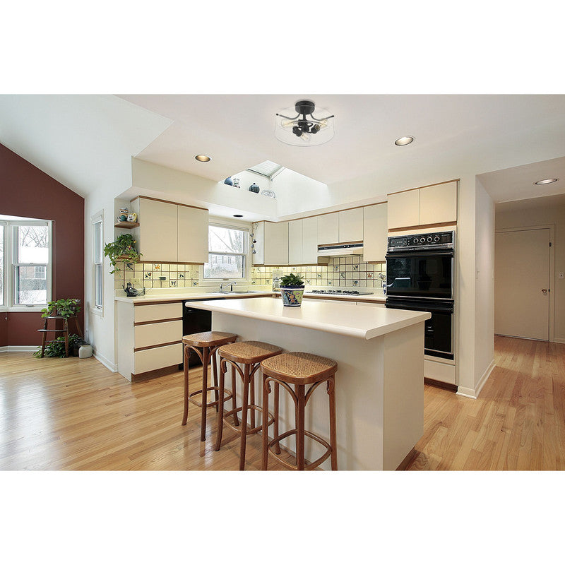 Z-Lite 471SF - Delaney 3 Light 15" Flush Mount