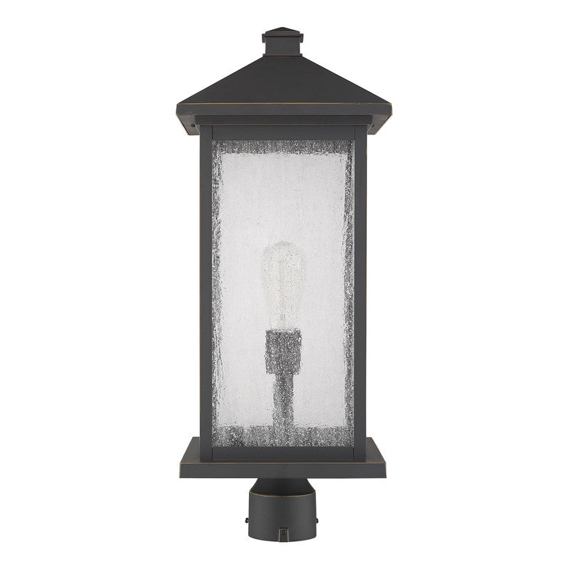 Z-Lite 531PHBXLR - Portland 1 Light 10" Post Mount