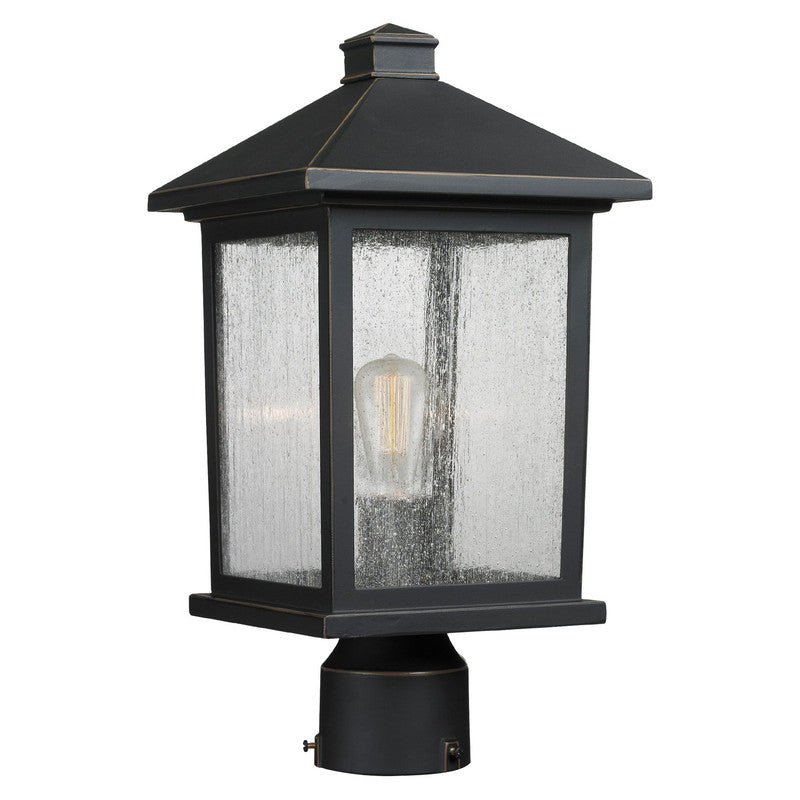 Z-Lite 531PHMR - Portland 1 Light 8" Post Mount