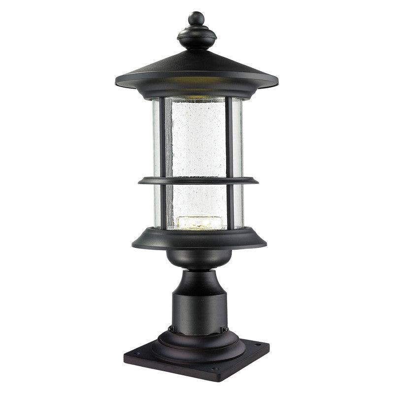 Z-Lite 552PHMR-533PM-BK-LED - Genesis 1 Light 9" Pier Mount