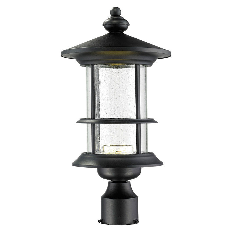 Z-Lite 552PHMR-BK-LED - Genesis 1 Light 9" Post Mount