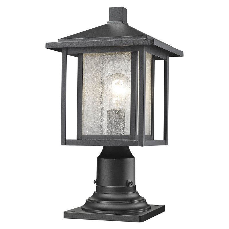 554PHM-533PM - Aspen 1 Light 9" Pier Mount