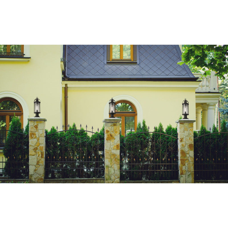 569PHM-533PM - Roundhouse 1 Light 8" Pier Mount