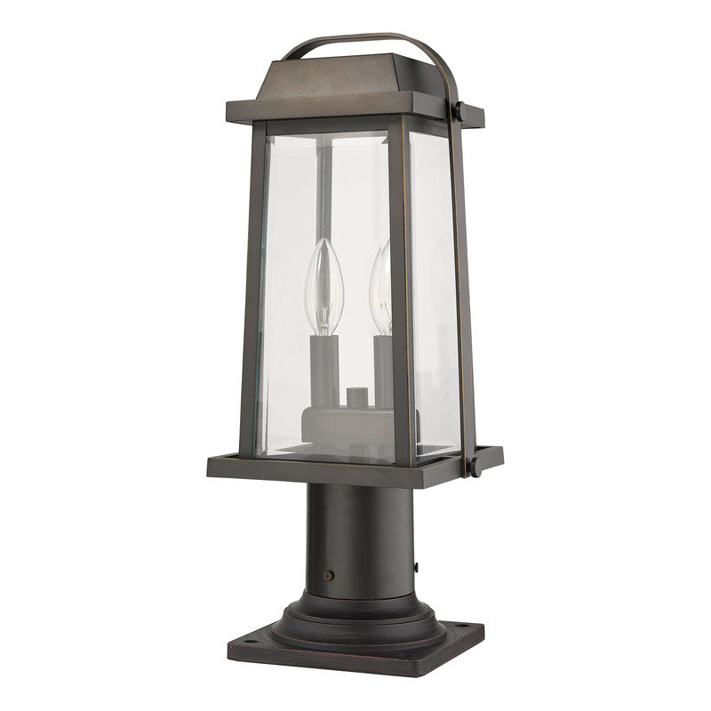 Z-Lite 574PHMR-533PM - Millworks 2 Light 8" Pier Mount