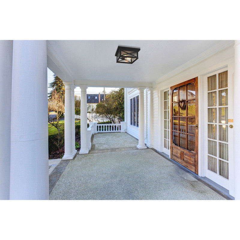 583F - Brookside 2 Light 12" Flush Mount