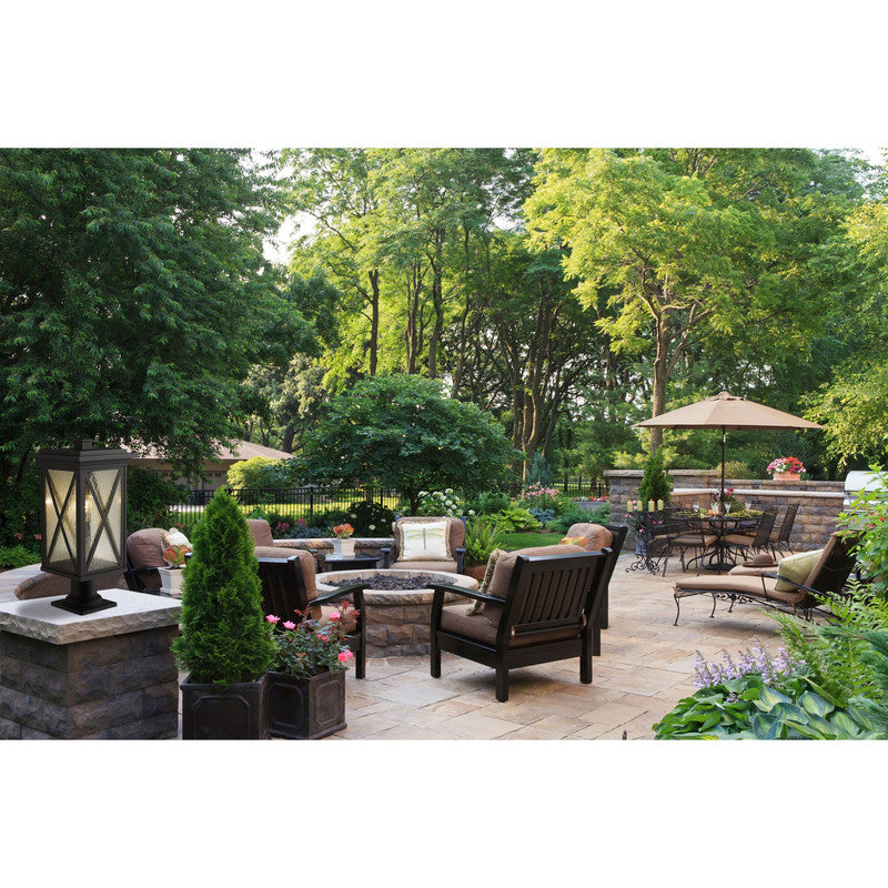 583PHBR-533PM - Brookside 1 Light 10" Pier Mount