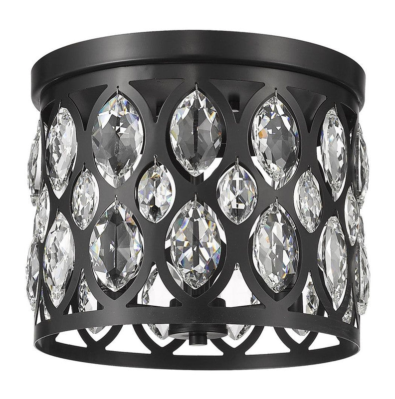 Z-Lite 6010F12 - Dealey 3 Light 12" Flush Mount