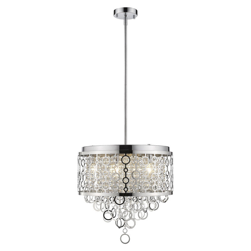 Z-Lite 9002P18-CH - Bijou 6 Light 18" Pendant