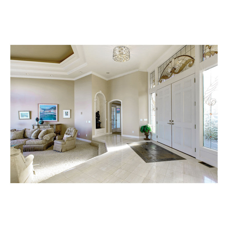 912F12-CH - Aludra 4 Light 12" Flush Mount