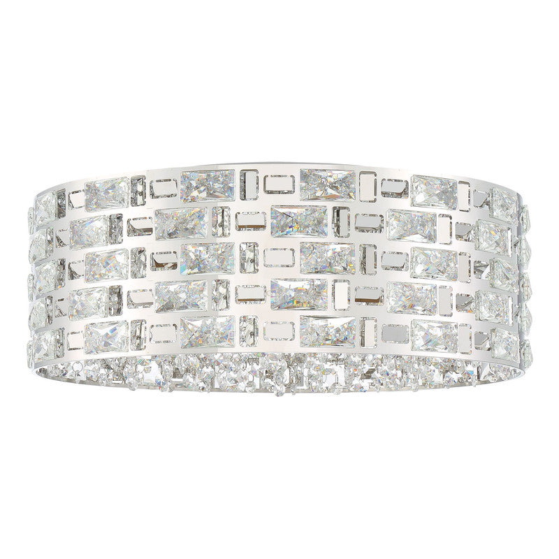 912F21-CH - Aludra 7 Light 21" Flush Mount