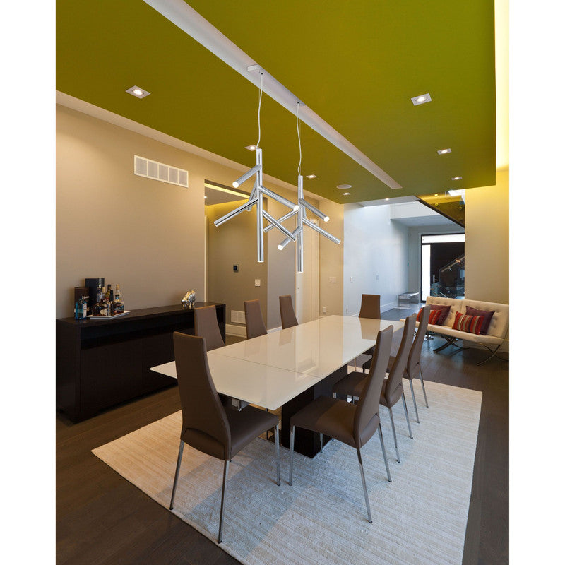 917-6CH-LED-2LCH - Forest 12 Light 44" Pendant