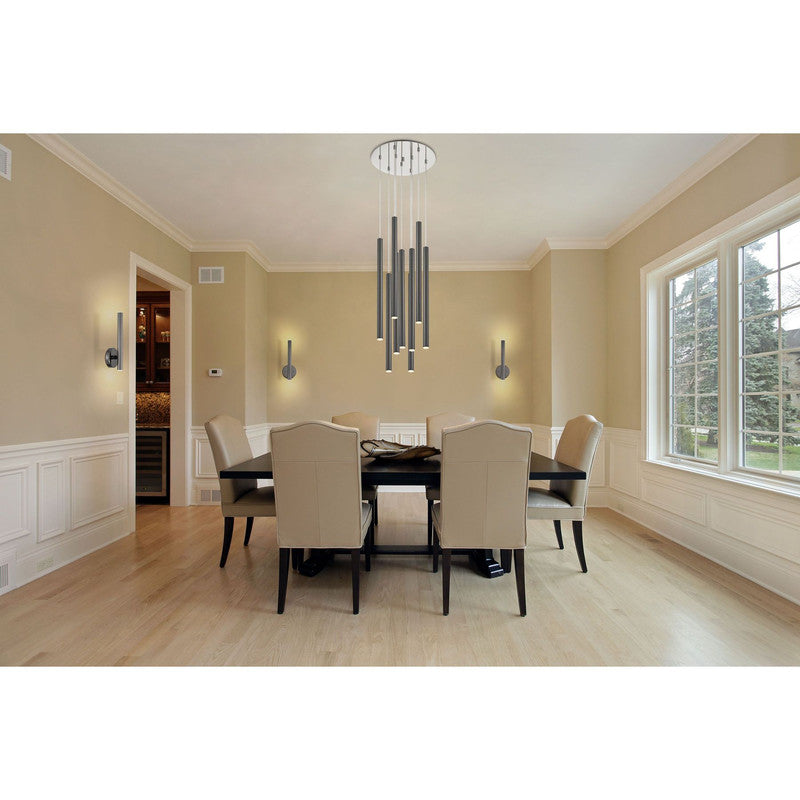 Z-Lite 917MP12-LED-9R - Forest 9 Light 16" Chandelier