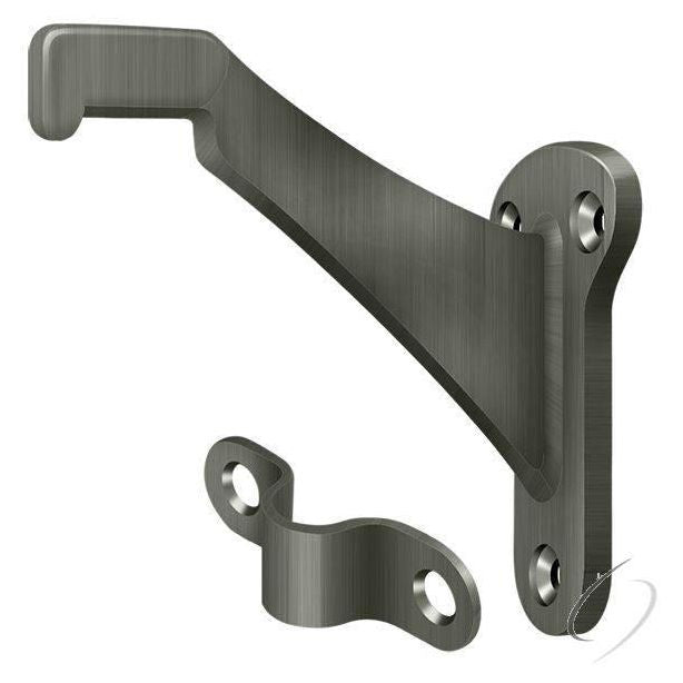 ZHRBB325U15A Hand Rail Brackets; Zinc 3-1/4" Projection; Antique Nickel Finish