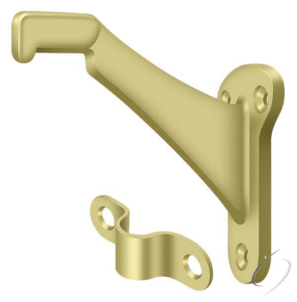 ZHRBB325U3 Hand Rail Brackets; Zinc 3-1/4" Projection; Bright Brass Finish