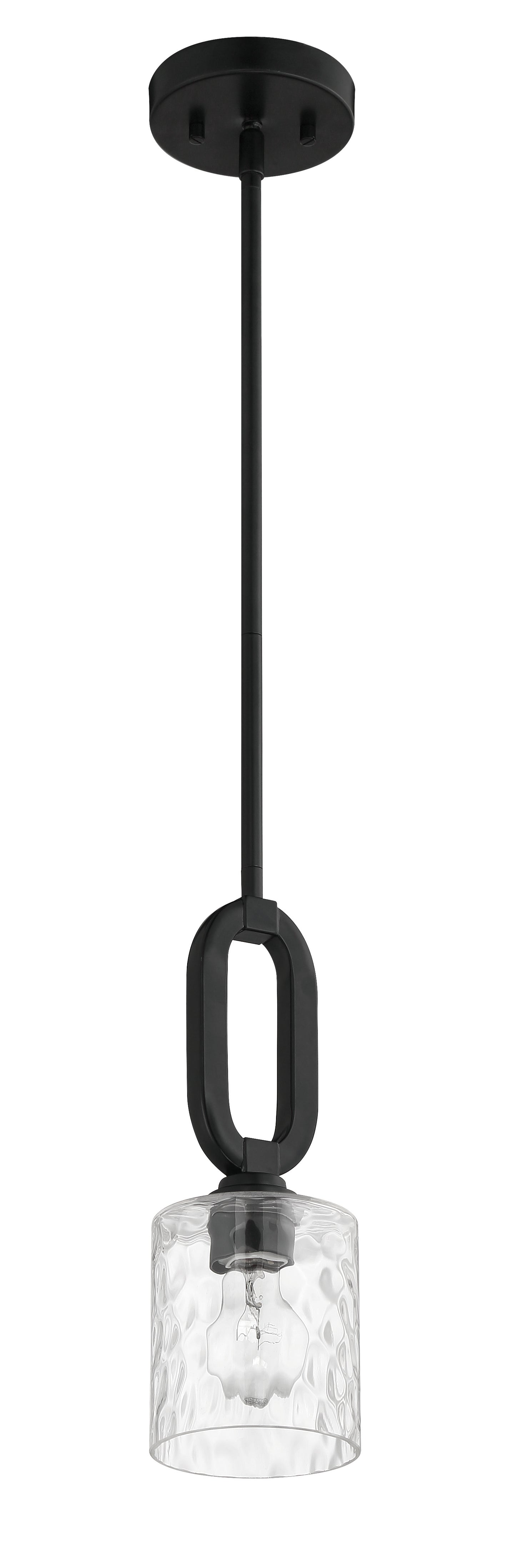 54291-FB - Collins 1 Light 5.13" Wide Mini Pendant - Flat Black