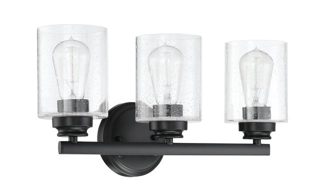 50503-FB - Bolden 3 Light 18" Wide Vanity Light - Flat Black