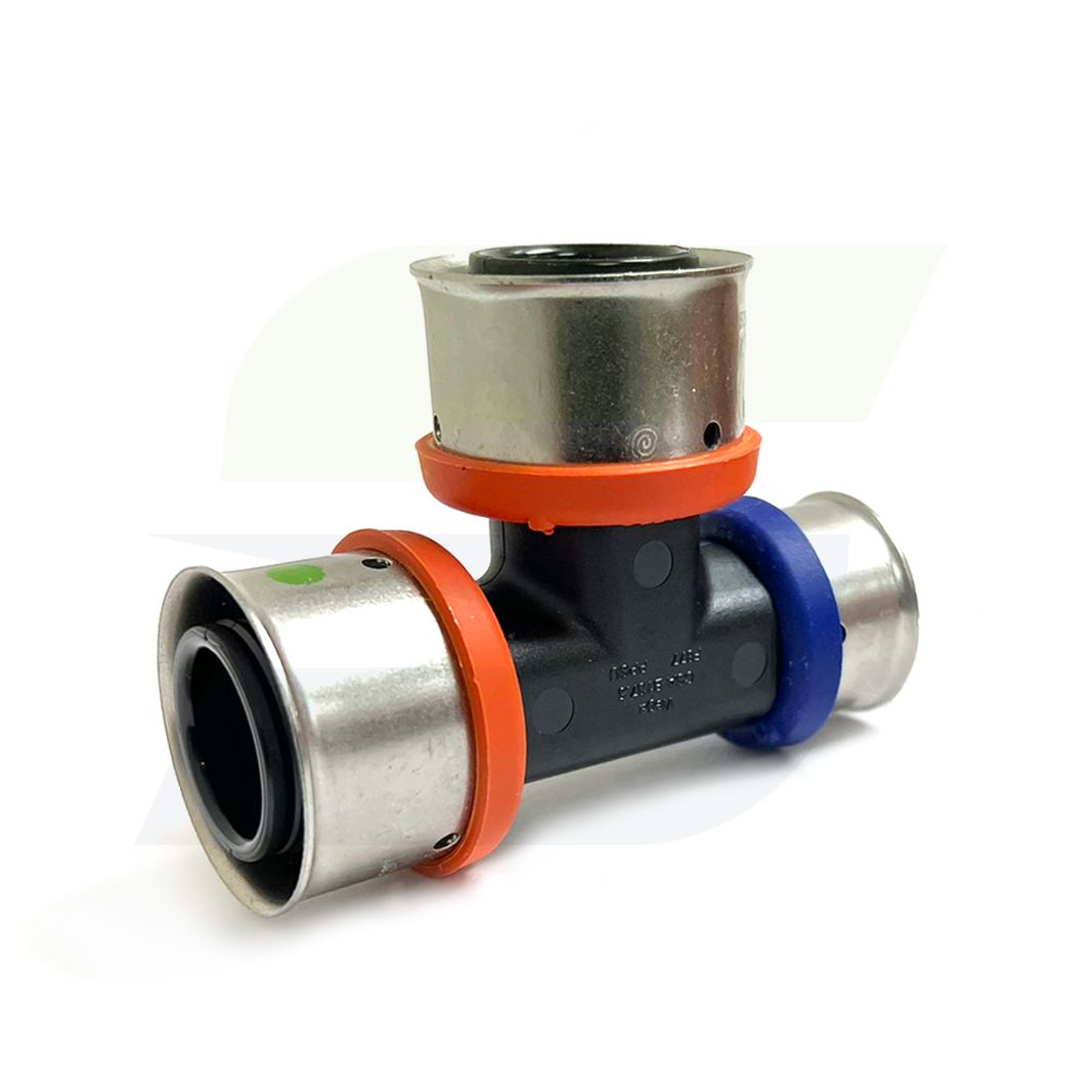 49545 - PureFlow 1" x 3/4" x 1" PEX Press Polymer Tee