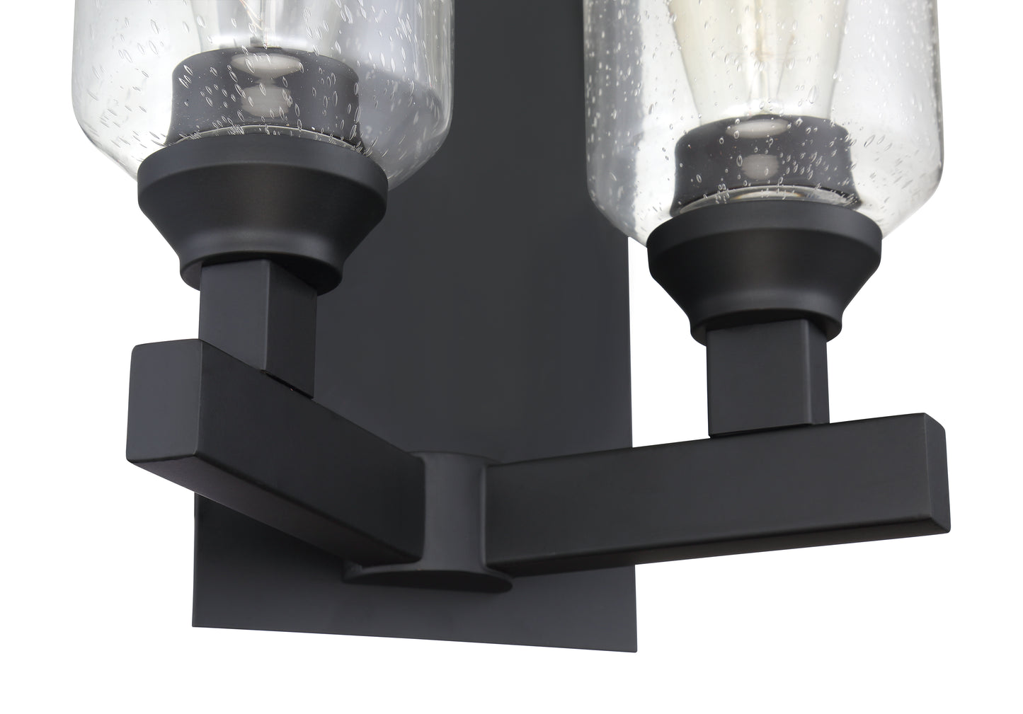 53162-FB - Chicago 2 Light 10" High Wall Sconce - Flat Black