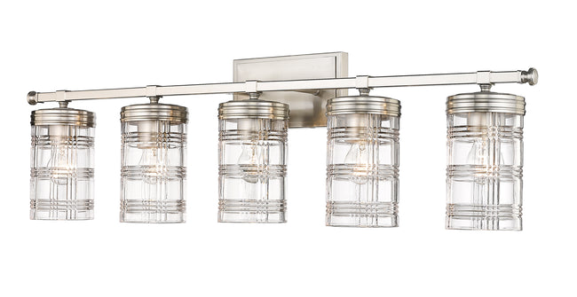 344-5V-BN - Archer 5 Light 38" Vanity - Brushed Nickel