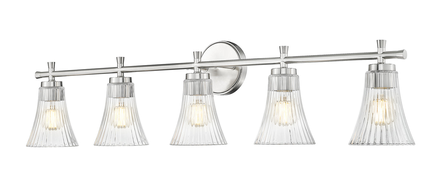 7519-5V-BN - Belle 5 Light 42" Vanity - Brushed Nickel