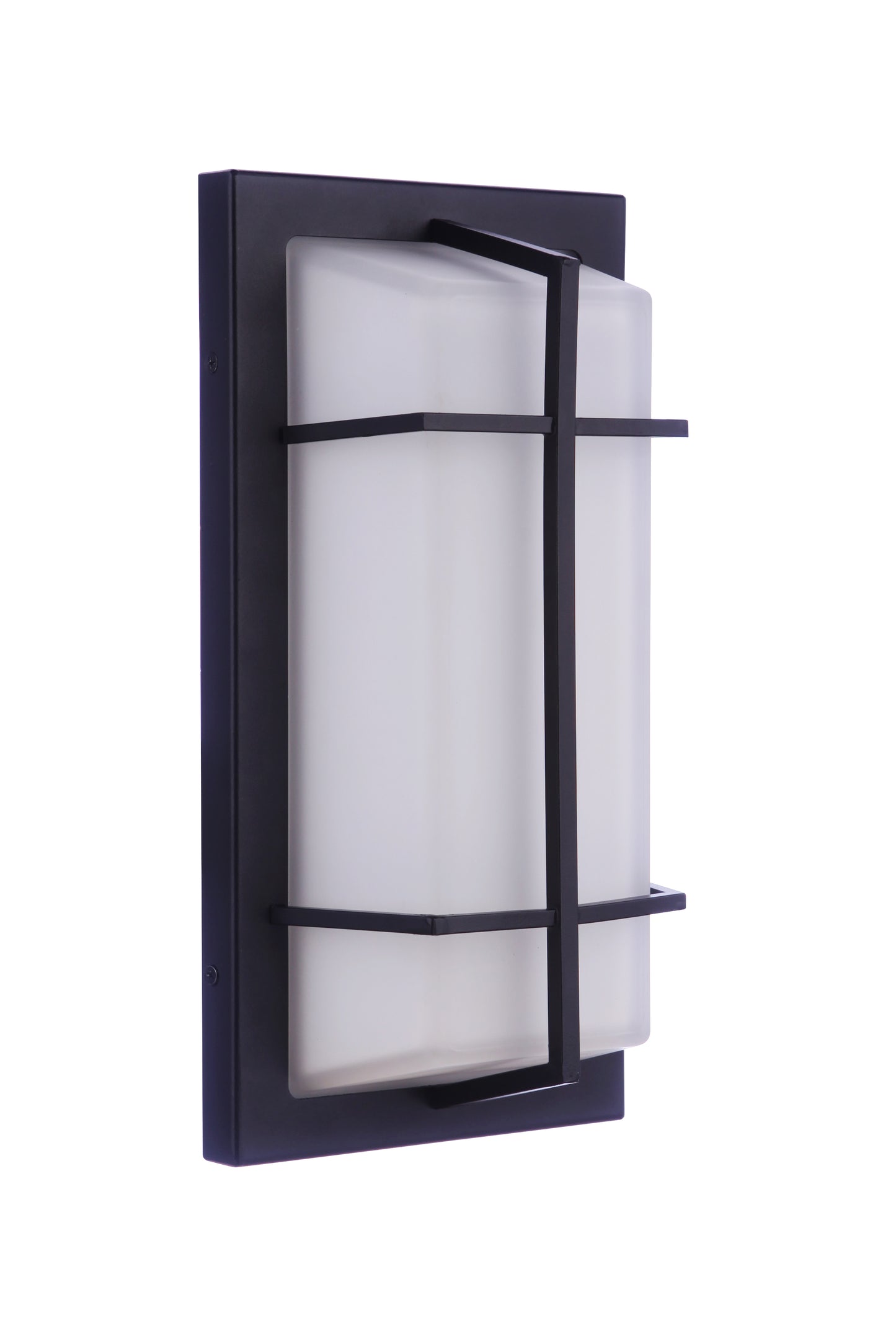 ZA6112-TB - Bulkhead Rectangular 2 Light 14" High Outdoor Wall/Ceiling Mount - Textured Black