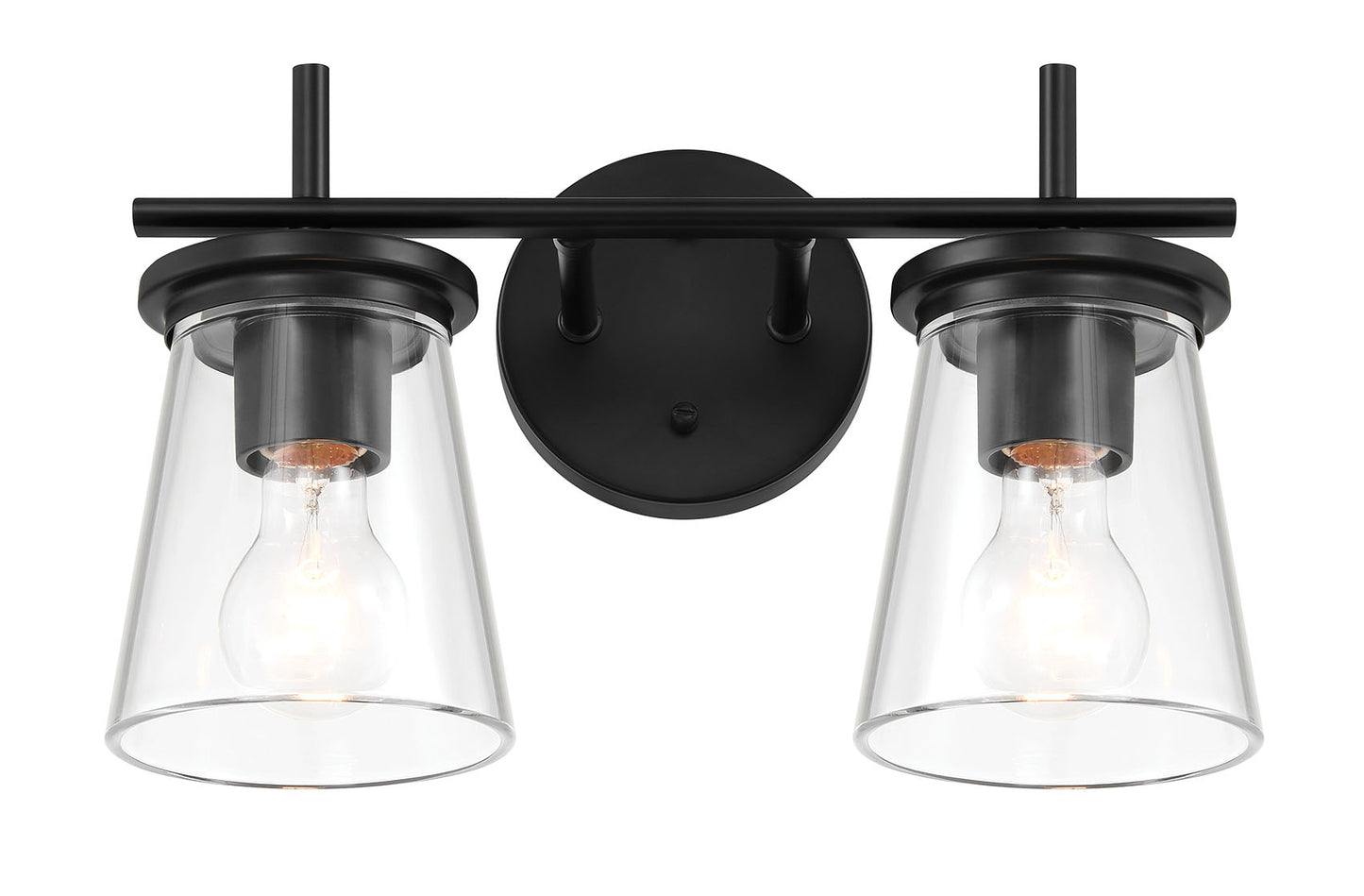 60402-FB - Connell 2 Light 14.5" Wide Vanity Light - Flat Black