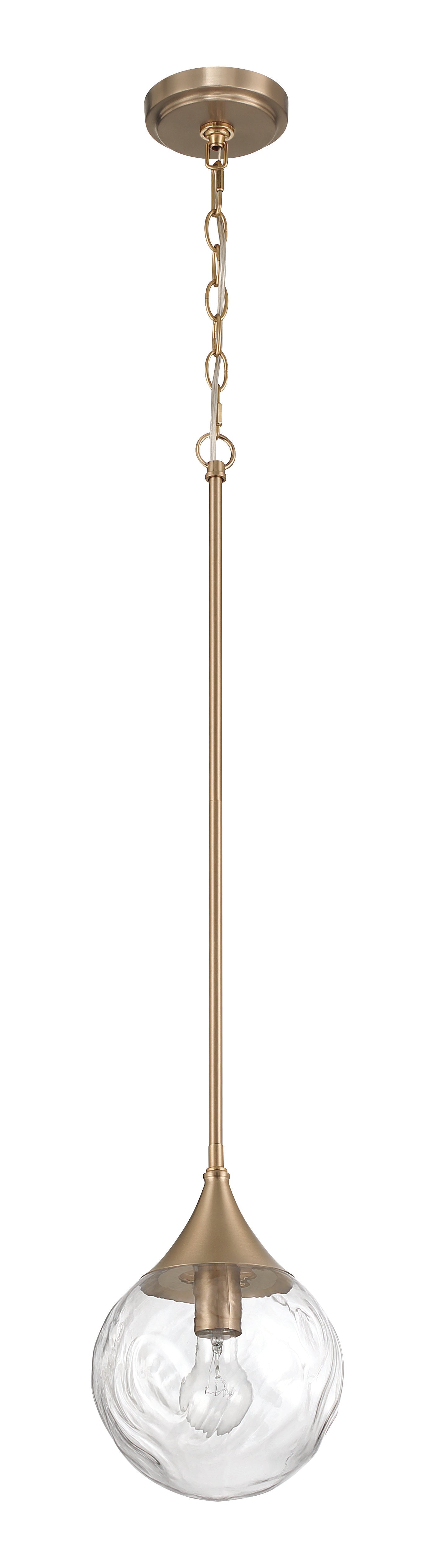 61291-CPZ - Reflection 1 Light 8" Wide Mini Pendant - Premium Bronze