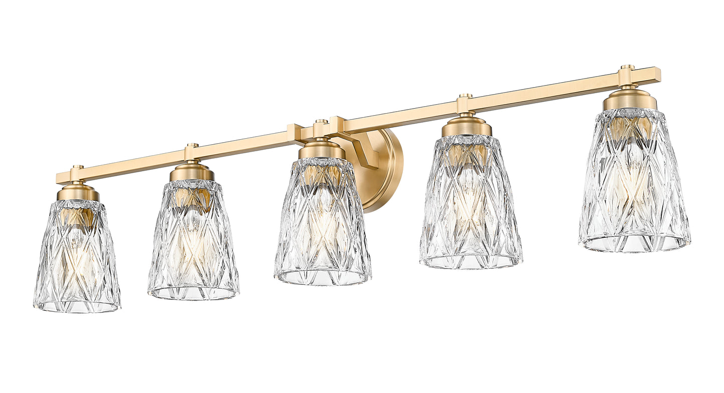 1960-5V-MGLD - Andree 5 Light 40" Vanity - Modern Gold