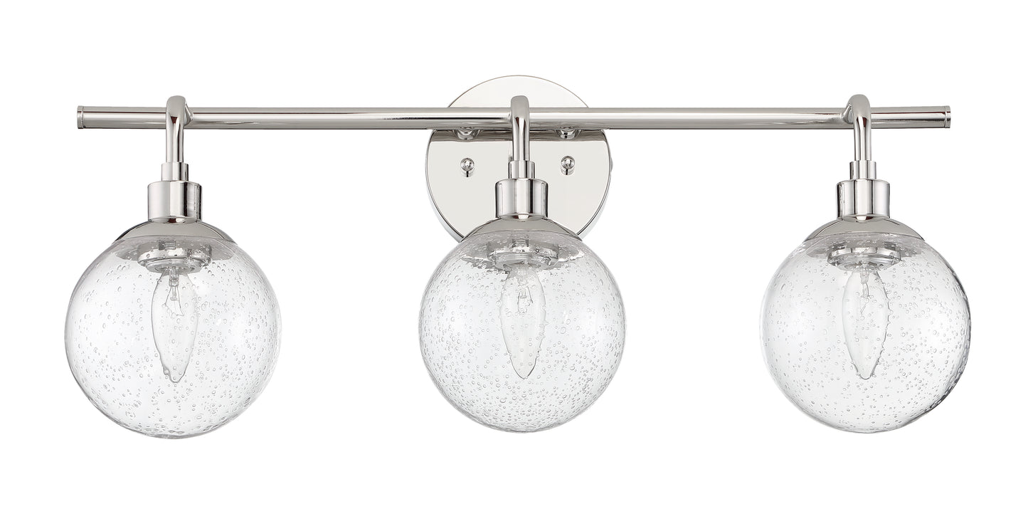 53303-CH - Que 3 Light 24" Wide Vanity Light - Chrome