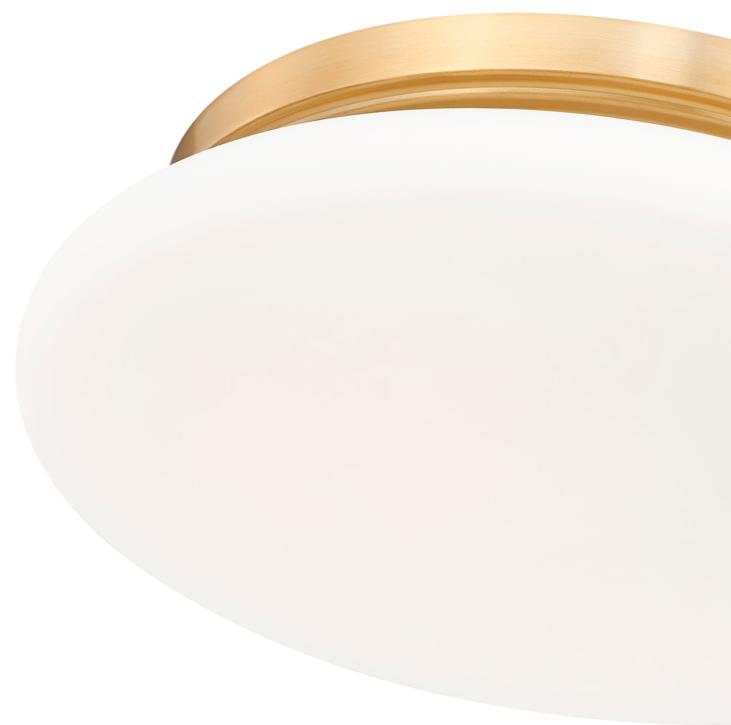 1025F12-MGLD-LED - Soleil 1 Light Flush 12" Mount - Modern Gold
