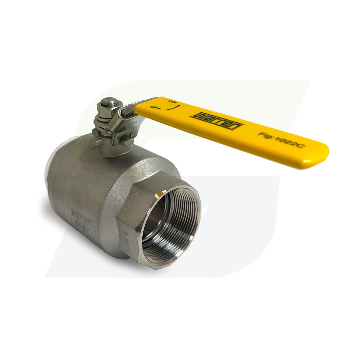 1-1/4" - 1022C 1000# WOG Two-Piece Threaded Stainless Ball Valve