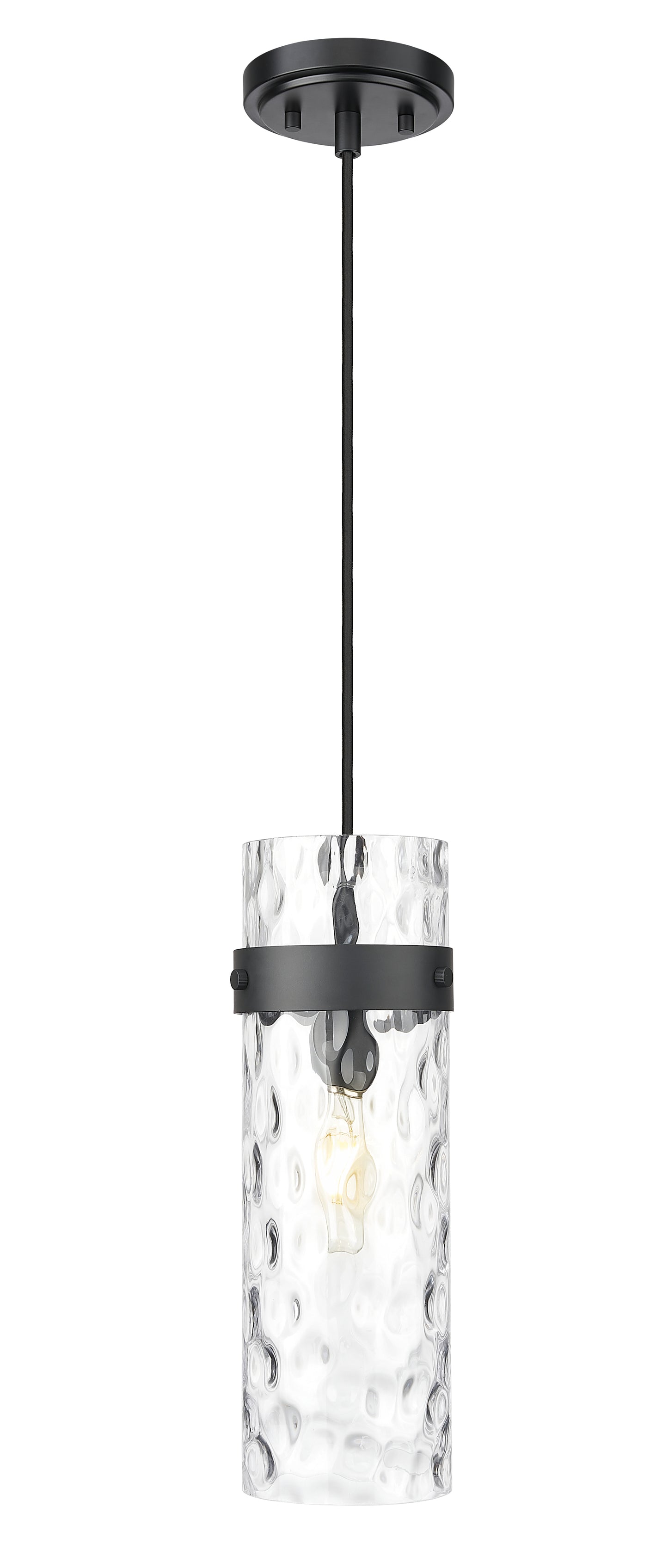 7002P5-MB - Fontaine 1 Light 6" Pendant - Matte Black