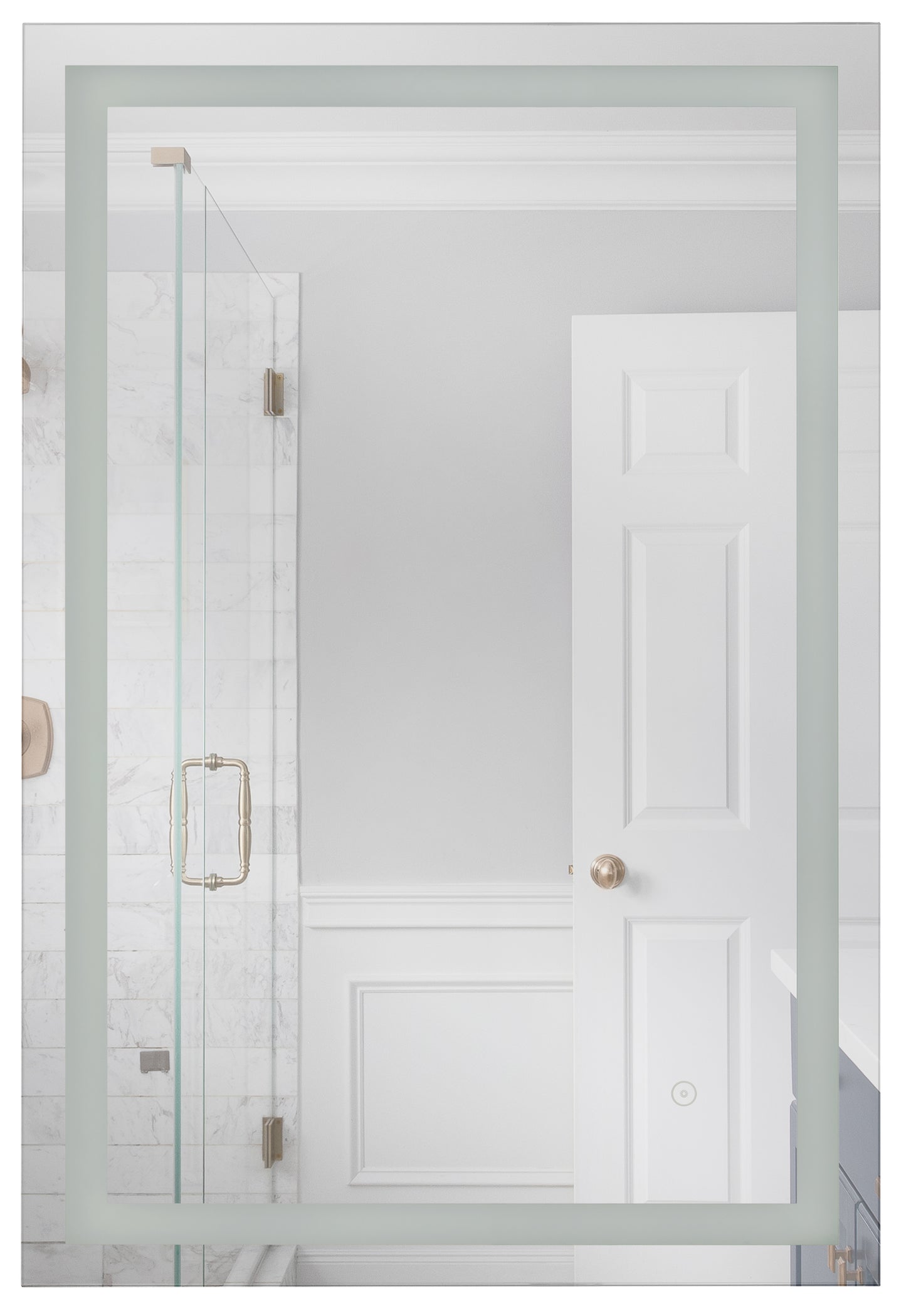 MIR2409RT-W3C - Meredith 1 Light 24" Wide Illuminated Mirror - White